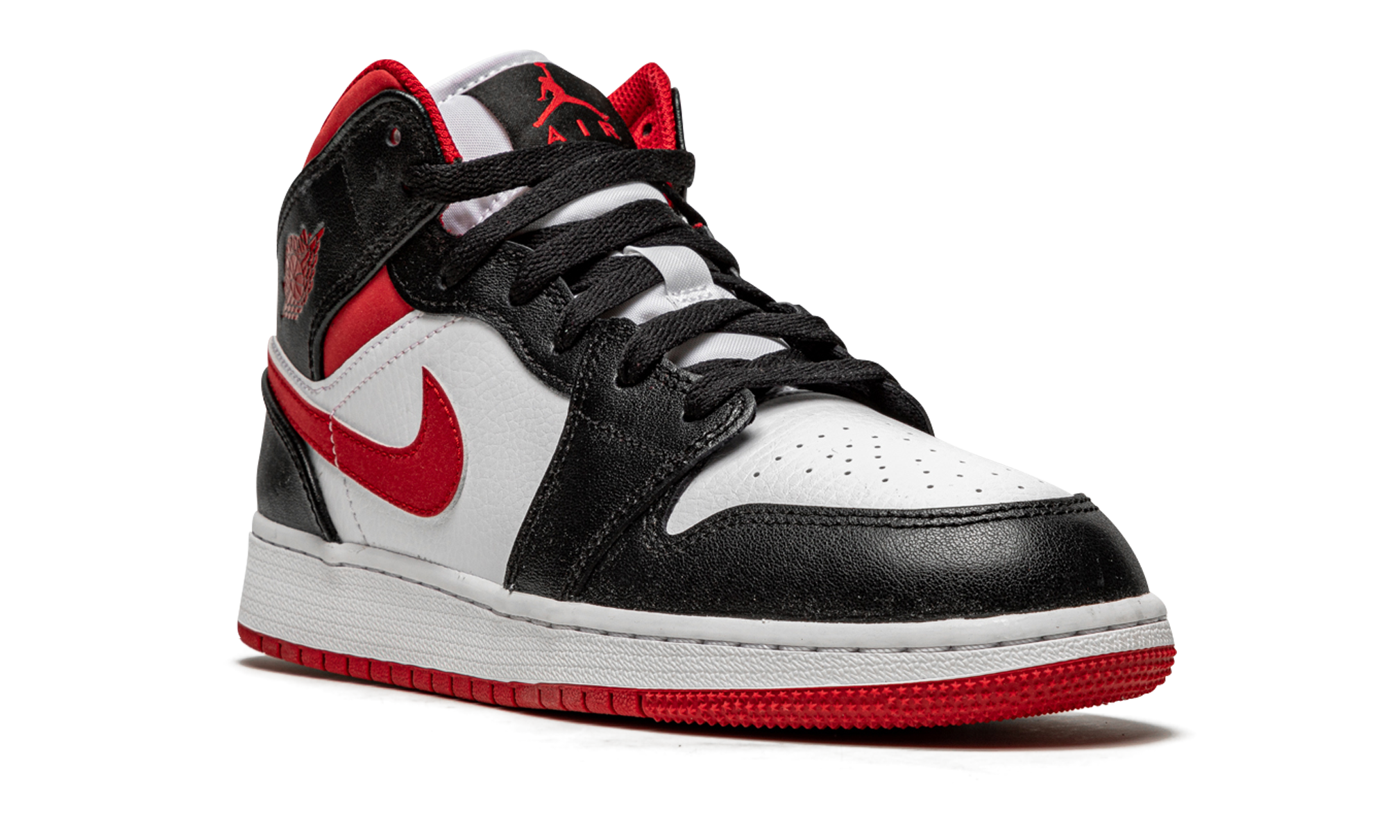 Air Jordan 1 Mid Gym Red Black White (GS) 8