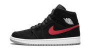 Air Jordan 1 Mid Multi-Color Swoosh Black 1