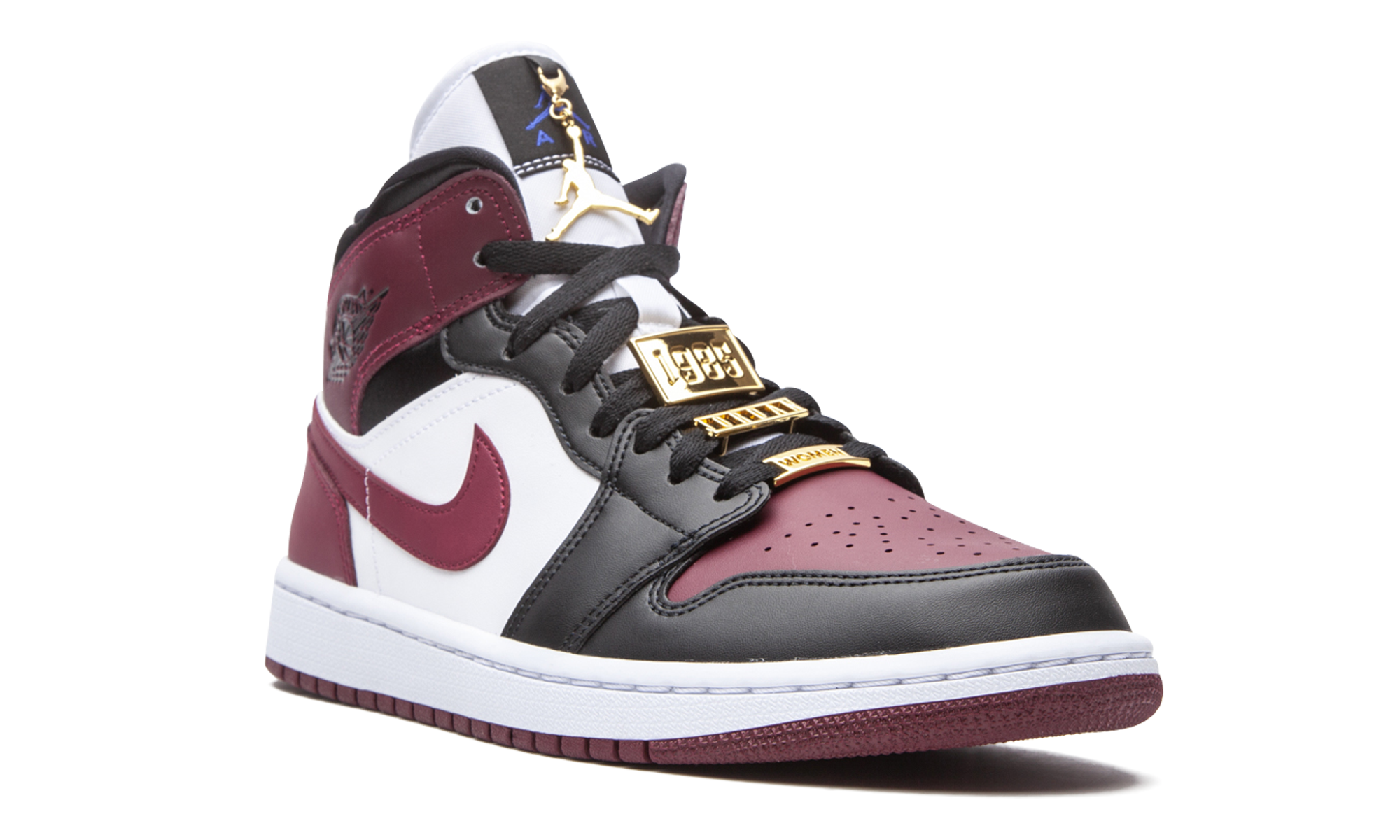 Air Jordan 1 Mid Se Black Dark Beetroot