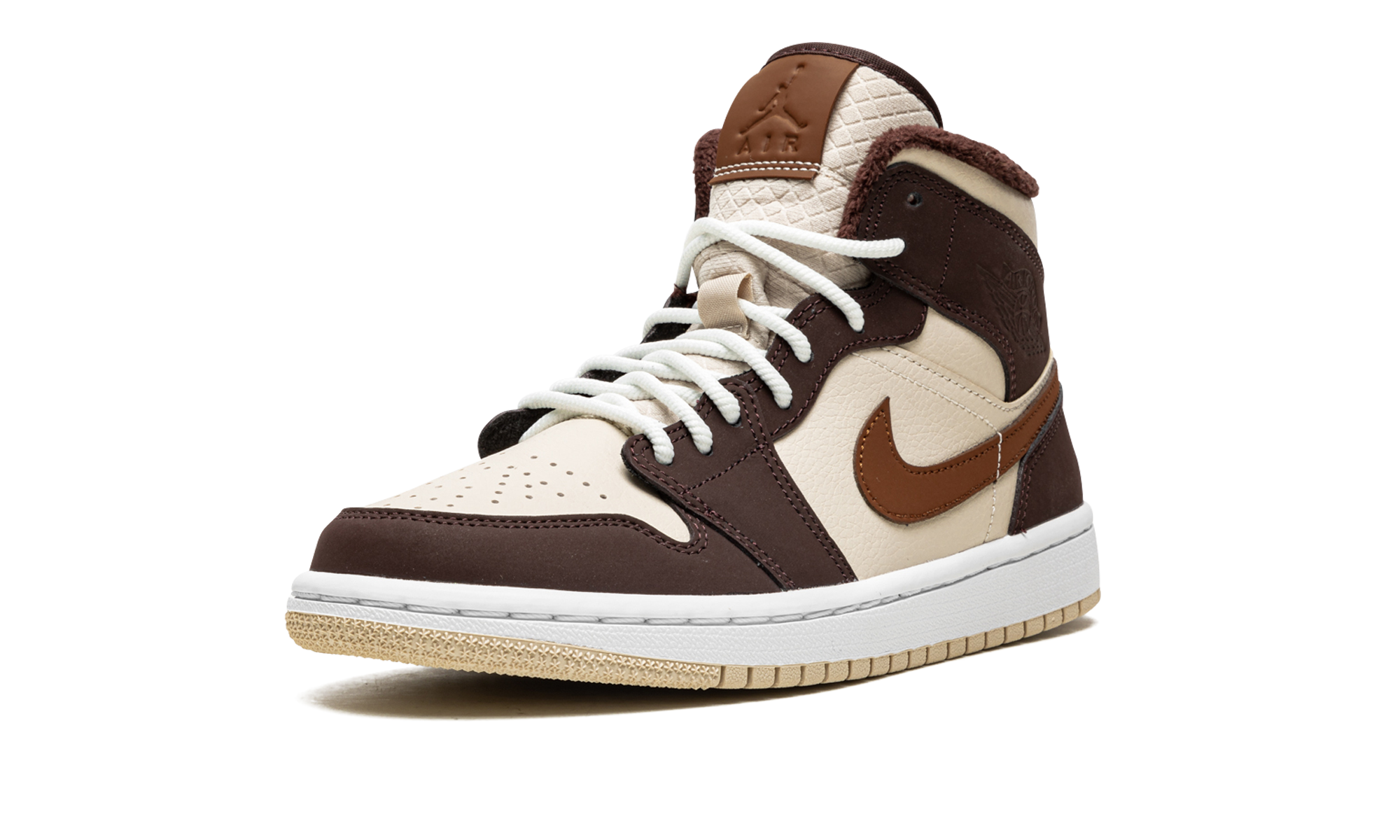 Air Jordan 1 Mid SE Brown Basalt Oatmeal (W) 5
