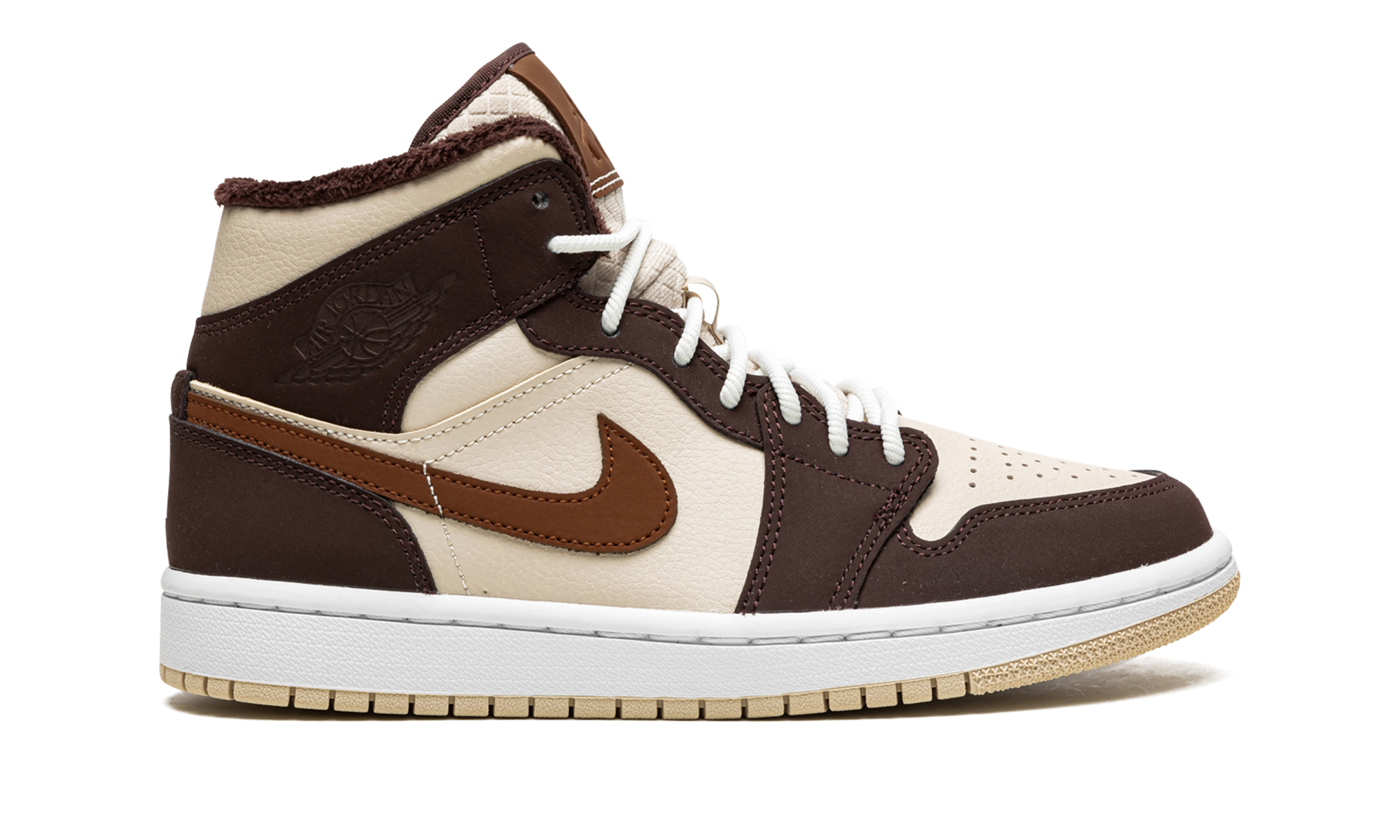 Air Jordan 1 Mid SE Brown Basalt Oatmeal (W) 7