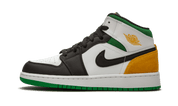 Air Jordan 1 Mid Se White Laser Orange Lucky Green