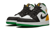Air Jordan 1 Mid Se White Laser Orange Lucky Green