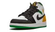 Air Jordan 1 Mid Se White Laser Orange Lucky Green