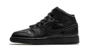 Air Jordan 1 Mid Triple Black (GS) 2