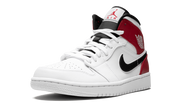 Air Jordan 1 Mid White Black Gym Red 5