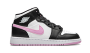 Air Jordan 1 Mid White Black Light Arctic Pink