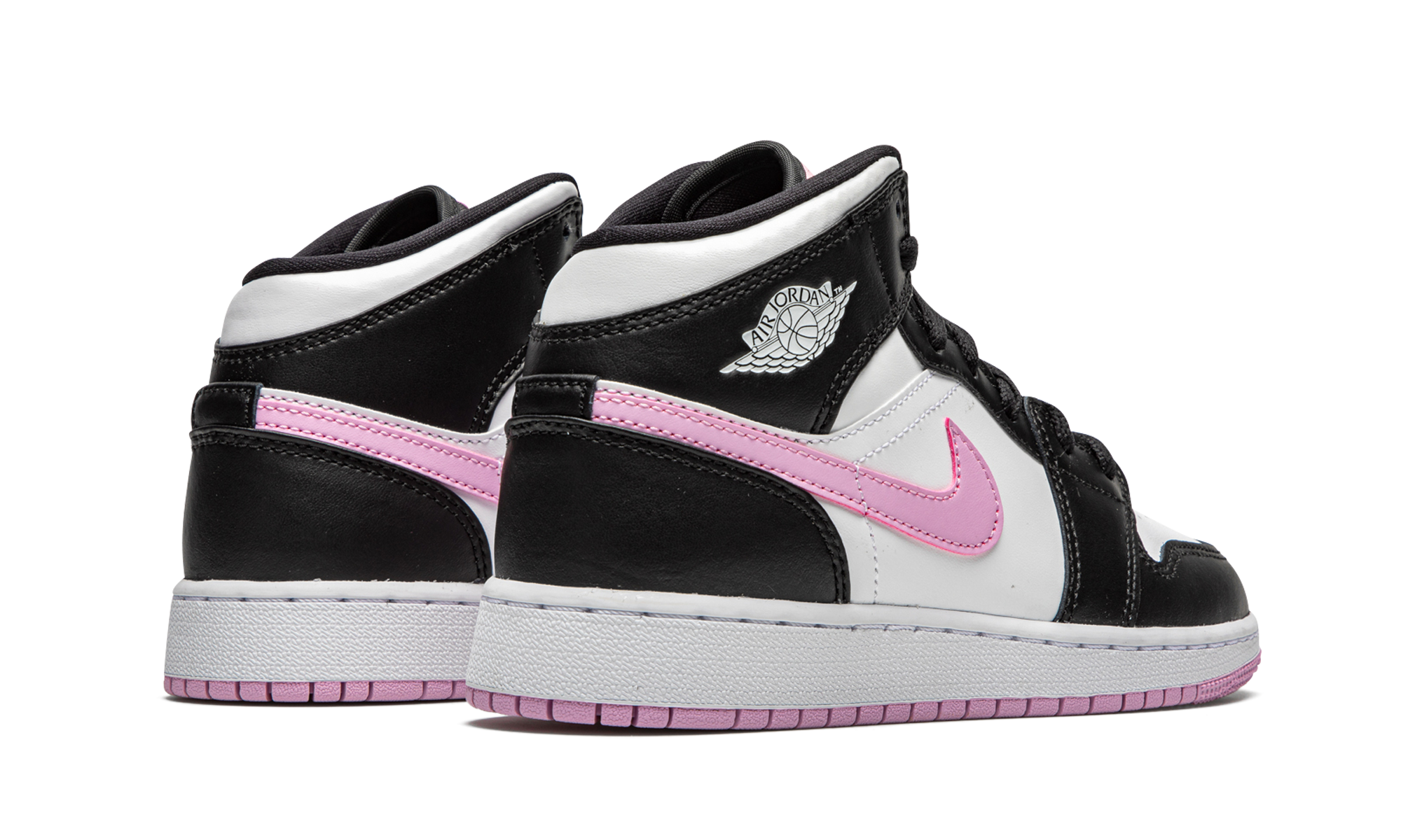 Air Jordan 1 Mid White Black Light Arctic Pink