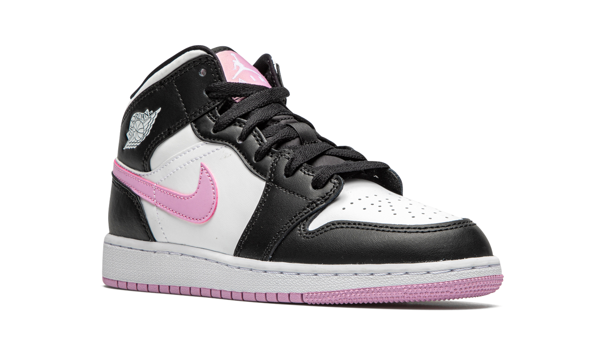 Air Jordan 1 Mid White Black Light Arctic Pink