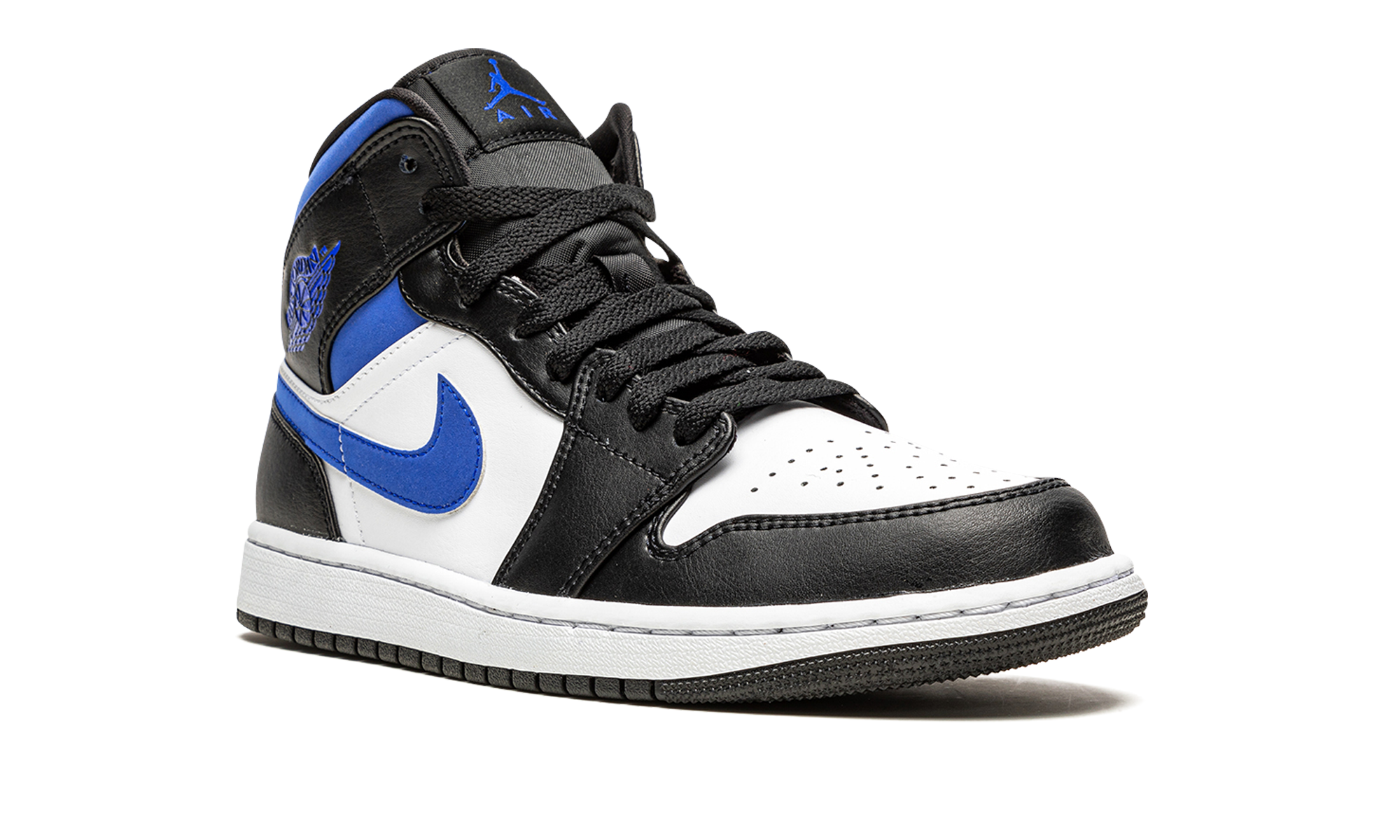 Air Jordan 1 Mid White Black Royal