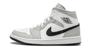 Air Jordan 1 Mid White Light Smoke Gray