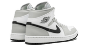 Air Jordan 1 Mid White Light Smoke Gray