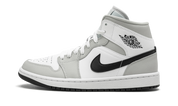 Air Jordan 1 Mid White Light Smoke Gray