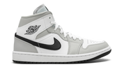 Air Jordan 1 Mid White Light Smoke Gray