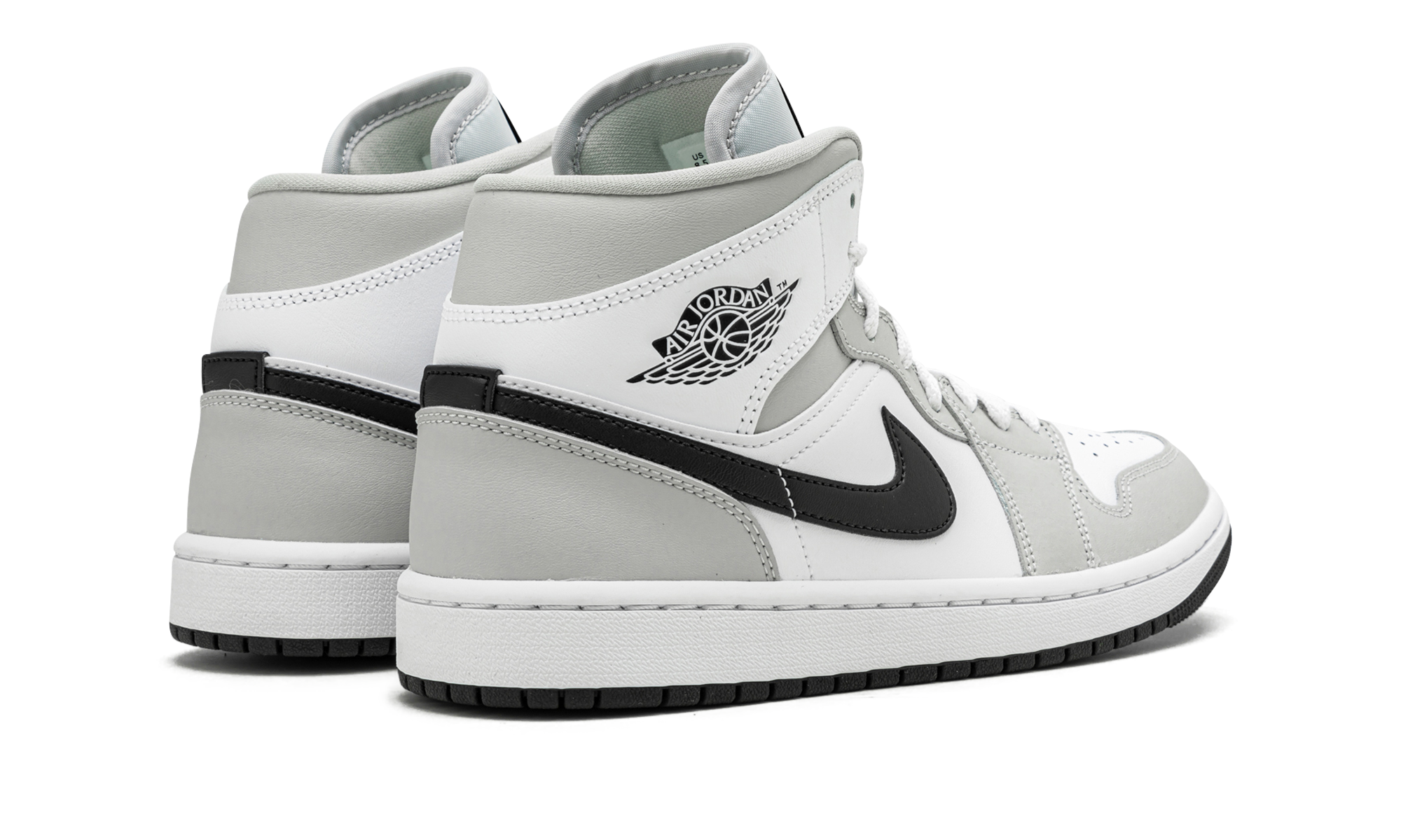 Air Jordan 1 Mid White Light Smoke Gray