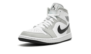 Air Jordan 1 Mid White Light Smoke Gray