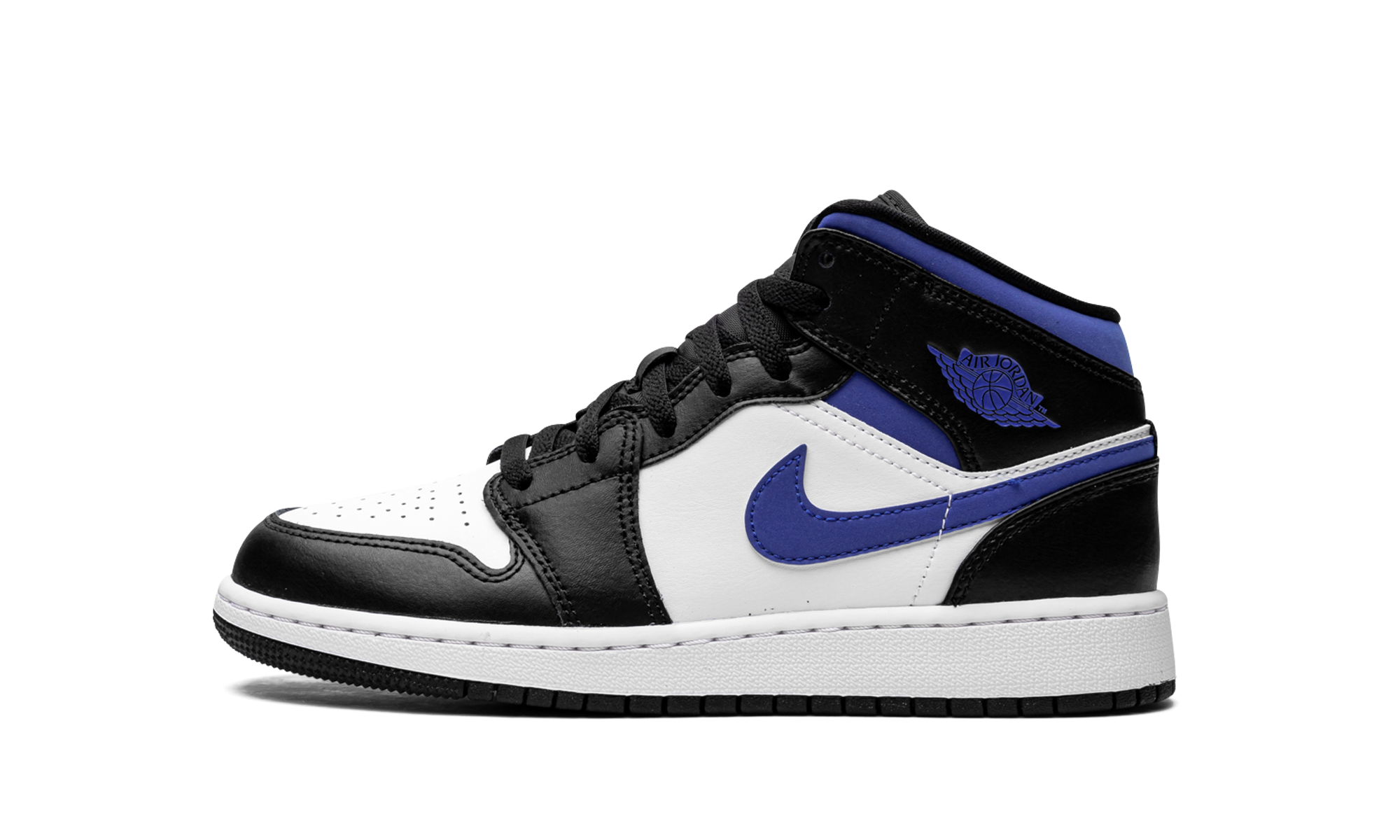 Air Jordan 1 Mid White Racer Blue (GS) 2