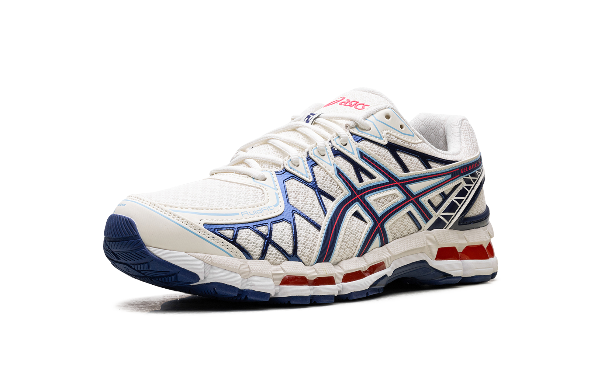 ASICS Gel-Kayano 20 Cream Blue Red 5