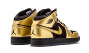 Air Jordan 1 Mid Metallic Gold Coin Black (GS)