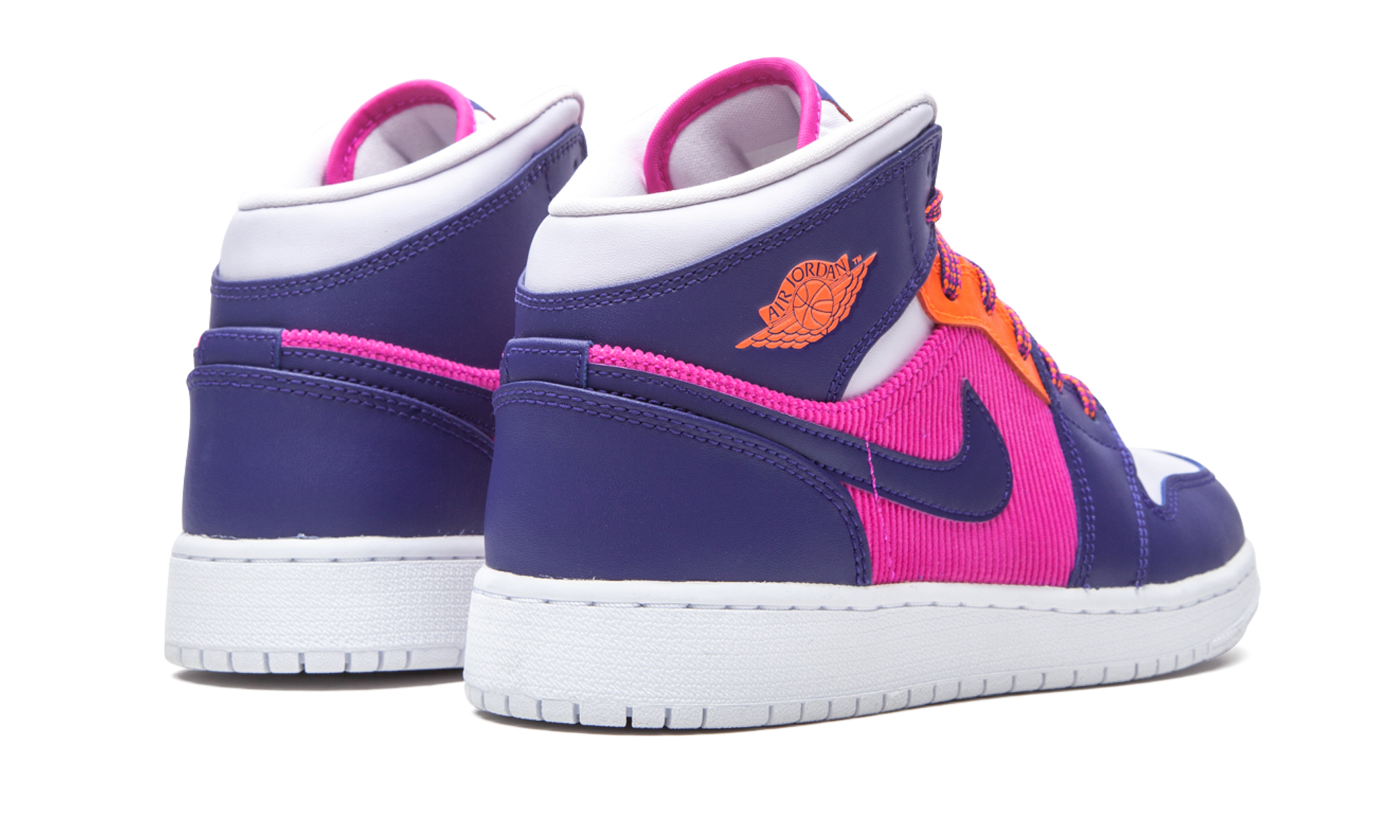 Jordan 1 Mid Fire Pink Barely Grape (GS) 4