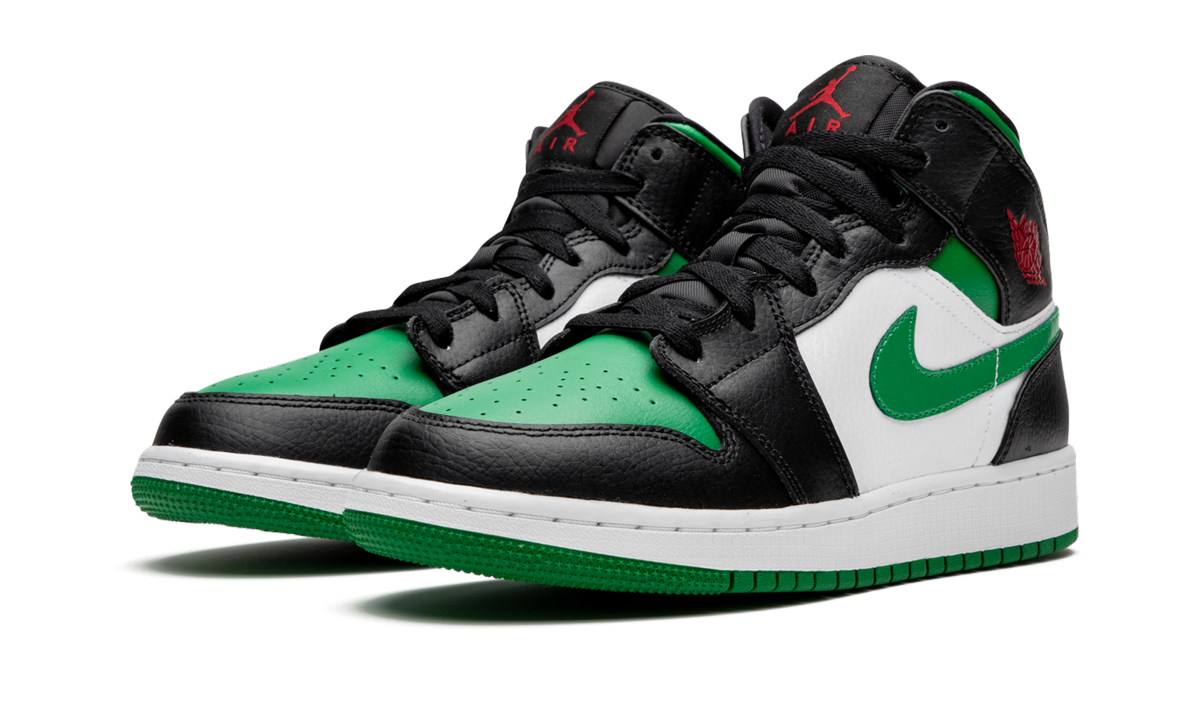Jordan 1 Mid Green Toe (GS) 3