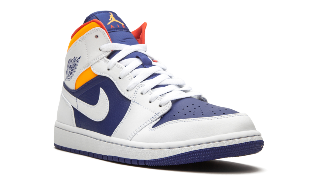 Jordan 1 Mid Royal Blue Laser Orange 8