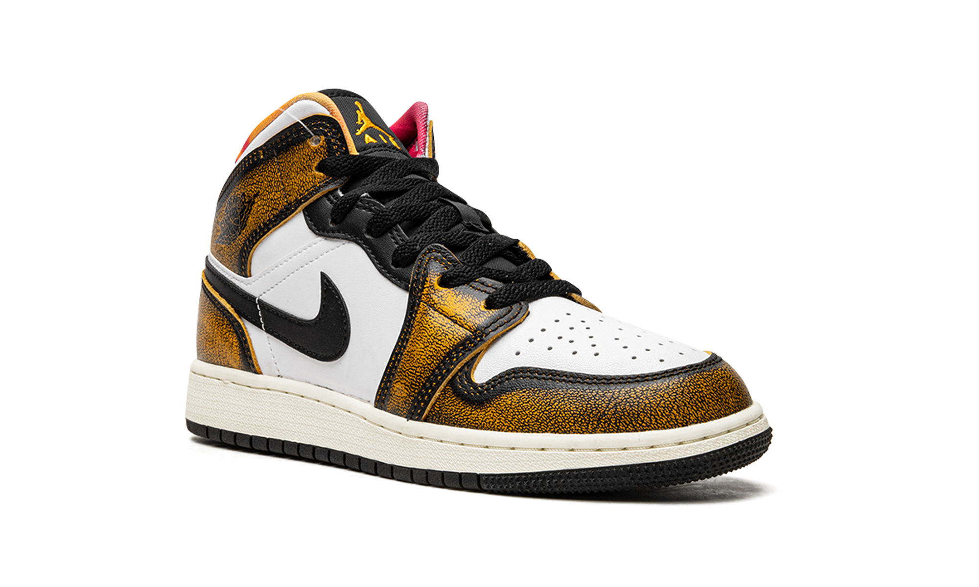 Jordan 1 Mid SE Orange Wear Away (GS) 2