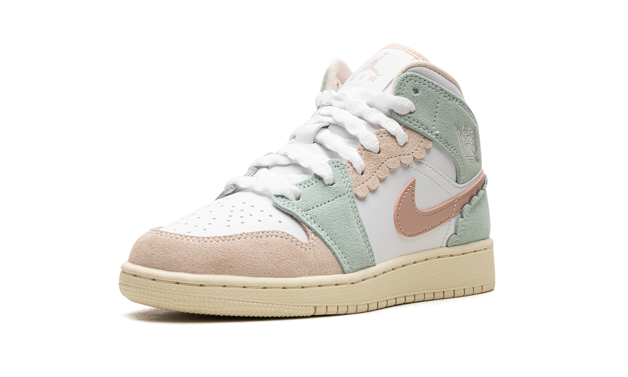 Jordan 1 Mid SE Pink Oxford (GS) 5