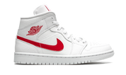 Jordan 1 Mid White University Red (W) 7