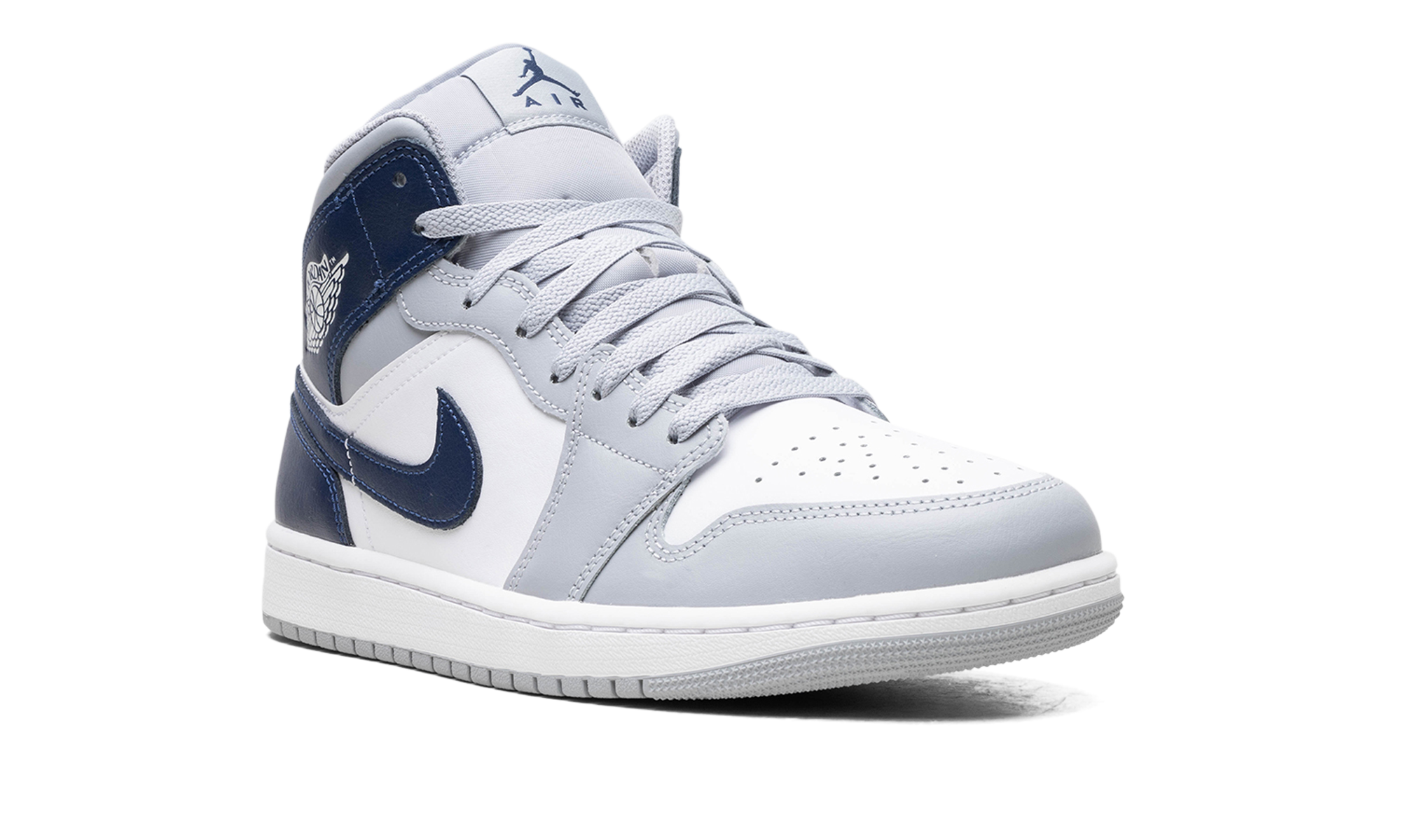 Jordan 1 Mid Wolf Grey Midnight Navy 7