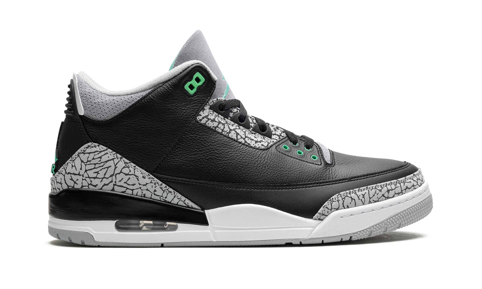Jordan 3 Retro Green Glow 7