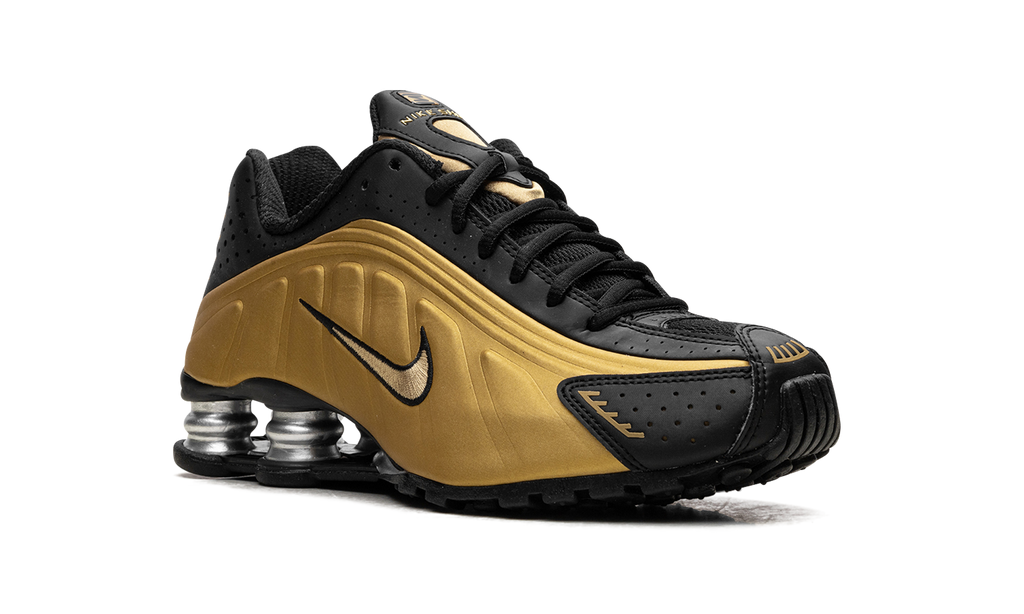 Nike Shox R4 Black Metallic Gold (W)