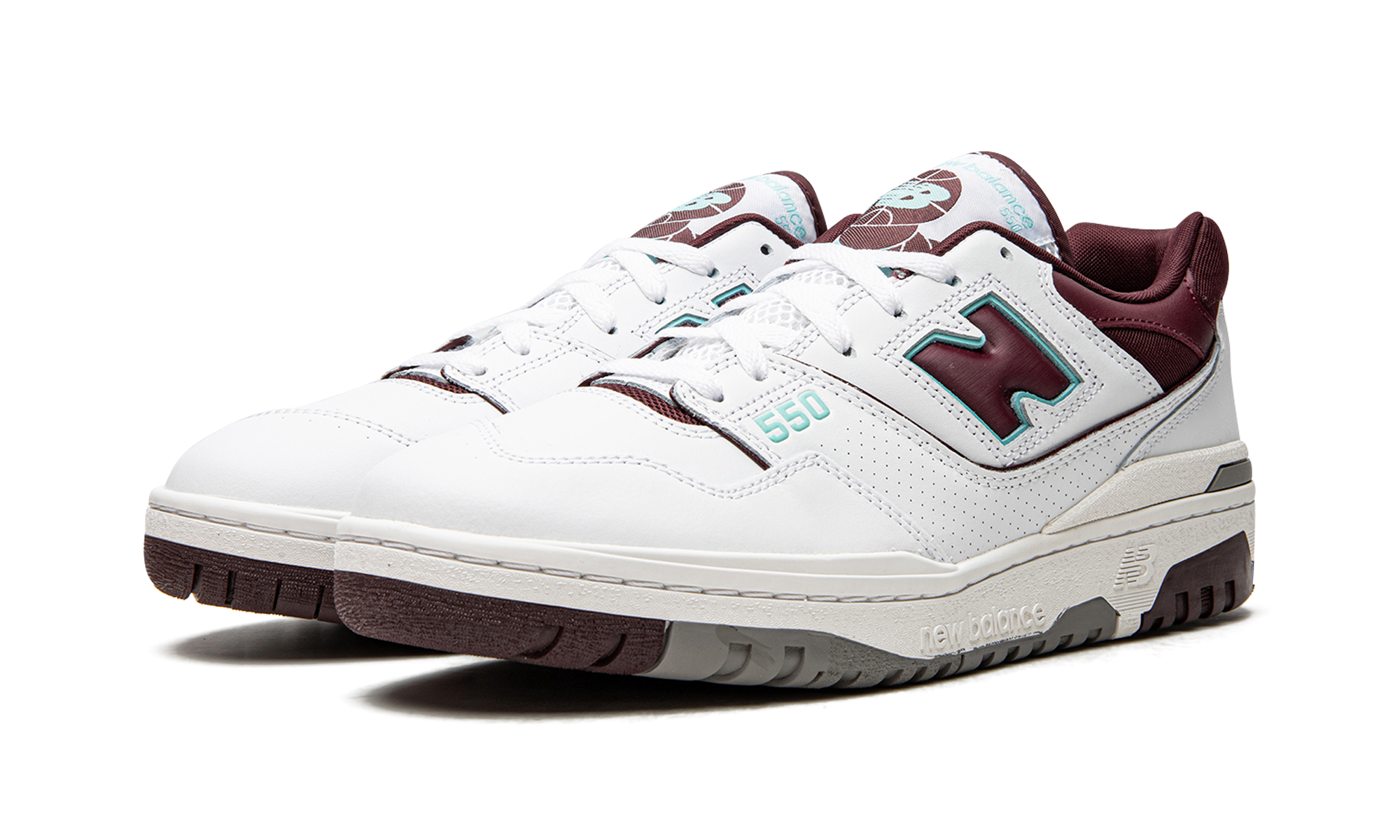 New Balance 550 Burgundy Cyan 7