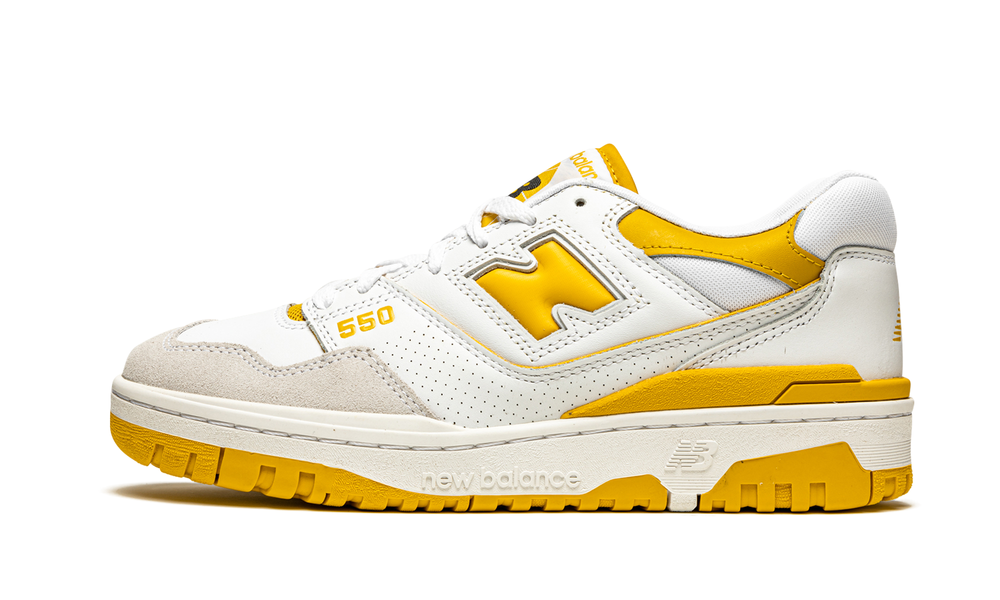 New Balance 550 Sea Salt Varsity Gold 5