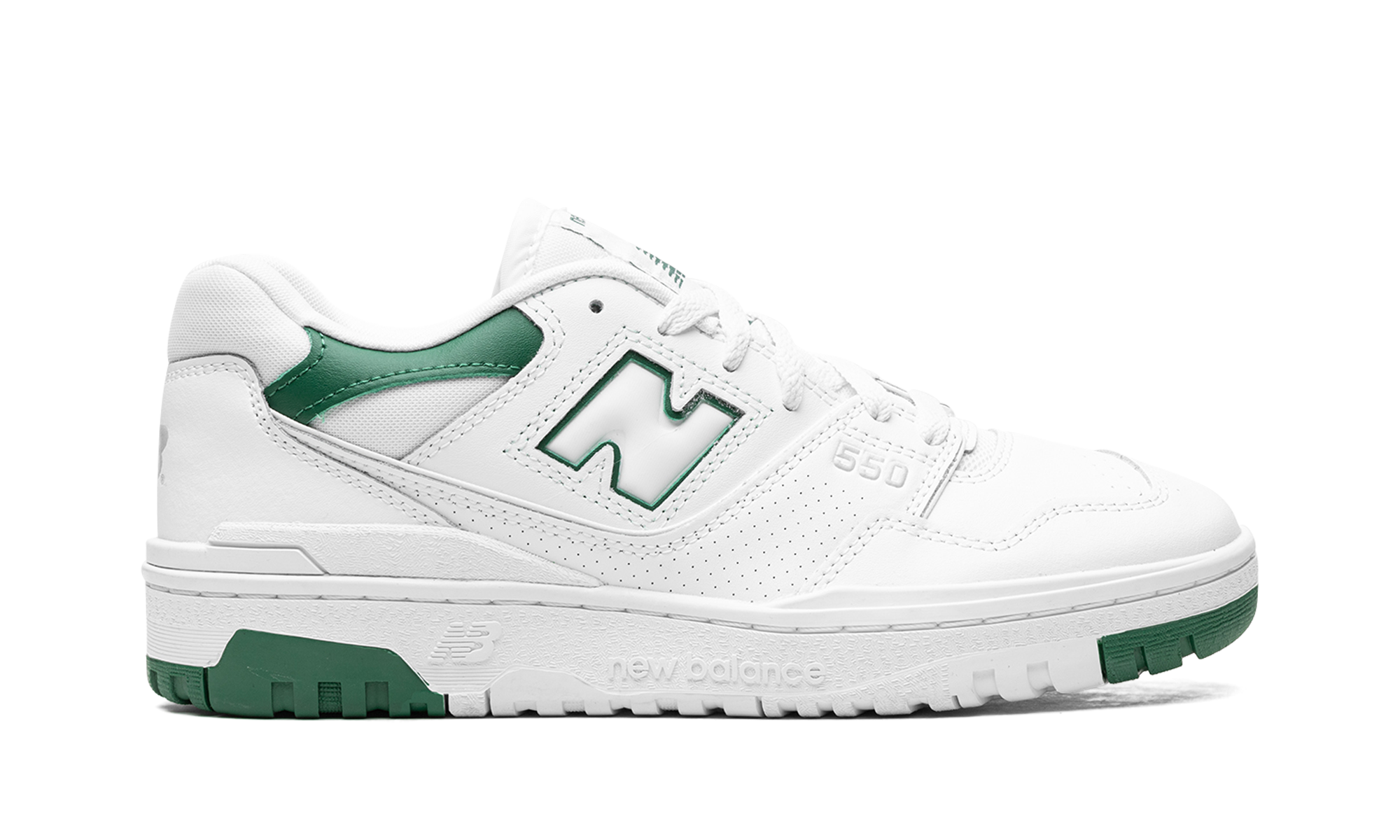 New Balance 550 White Classic Green 10