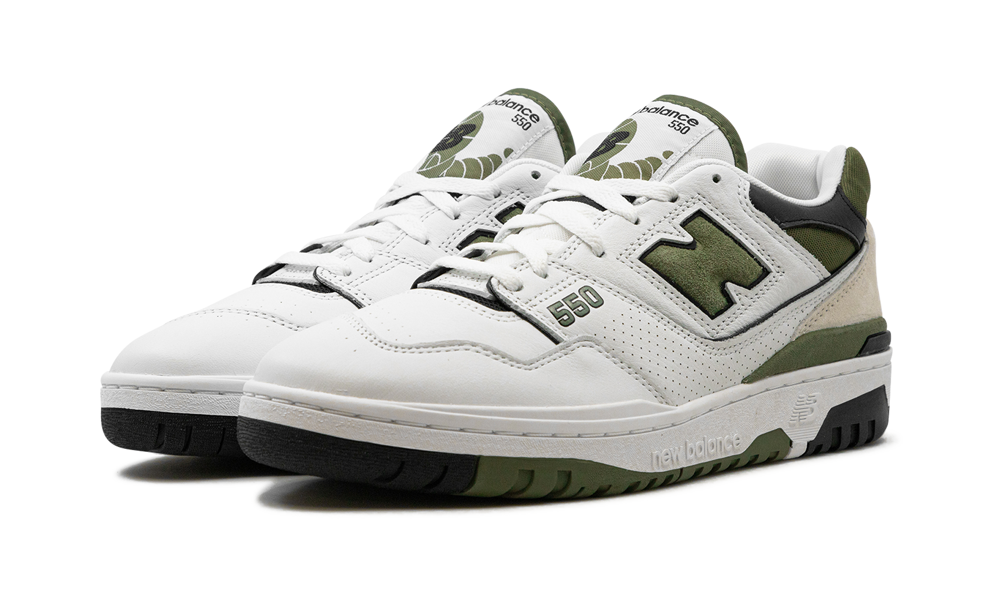 New Balance 550 White Dark Olivine 3
