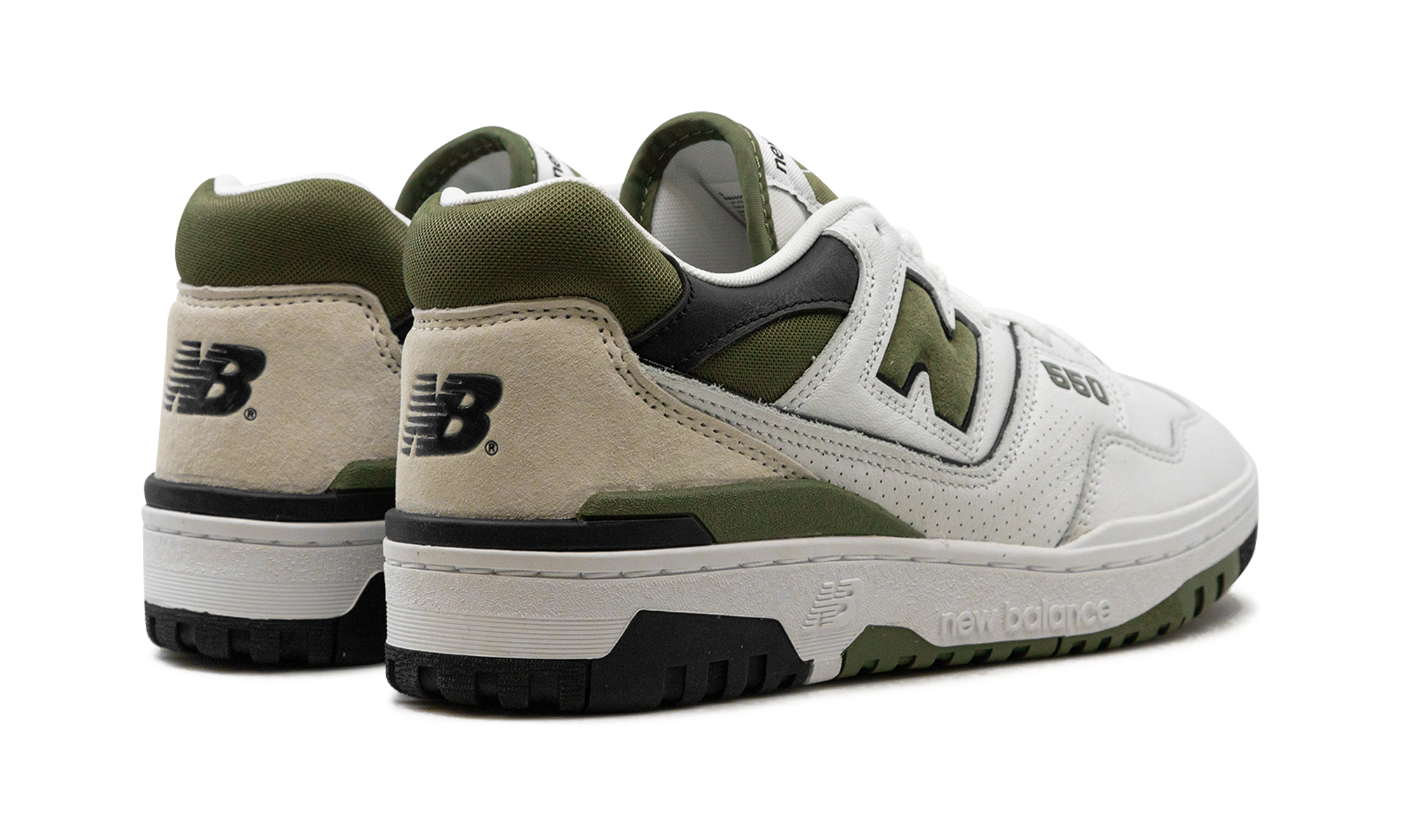New Balance 550 White Dark Olivine 4