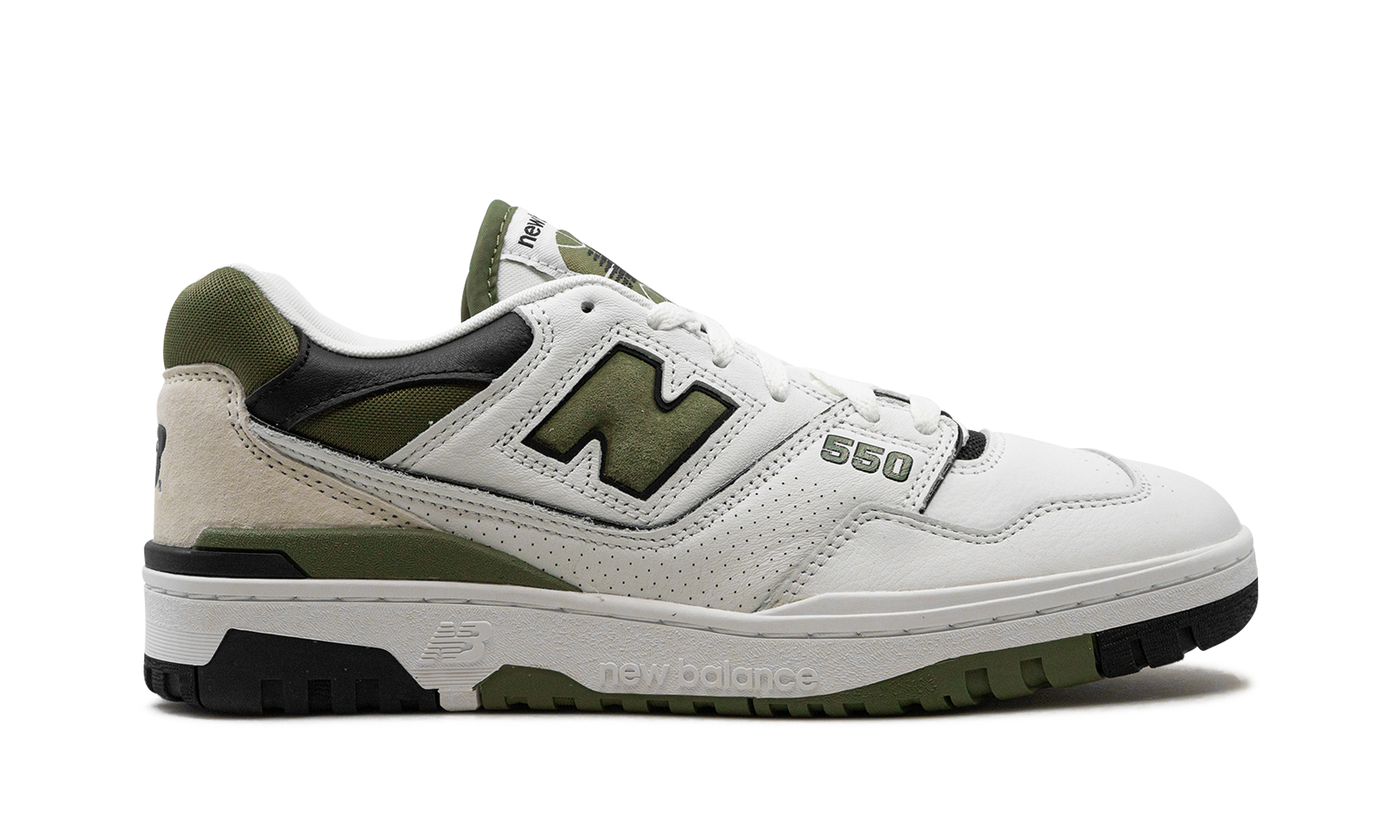 New Balance 550 White Dark Olivine 7