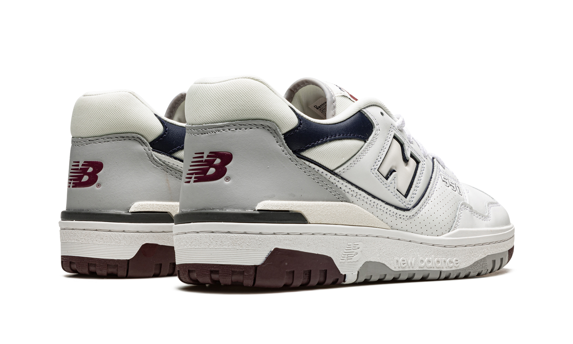 New Balance 550 White Maroon Natural Indigo 4