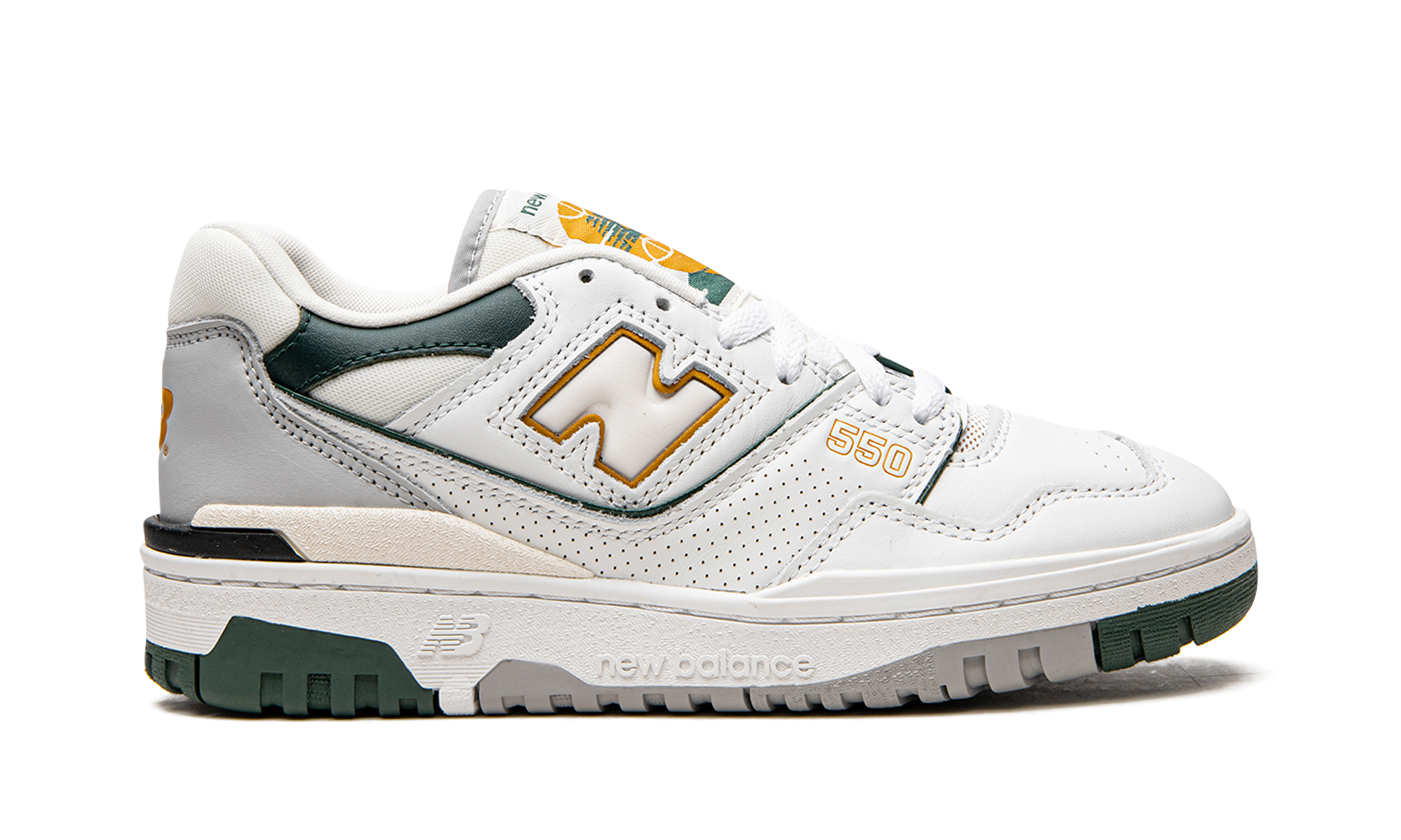New Balance 550 White Nightwatch Green 10