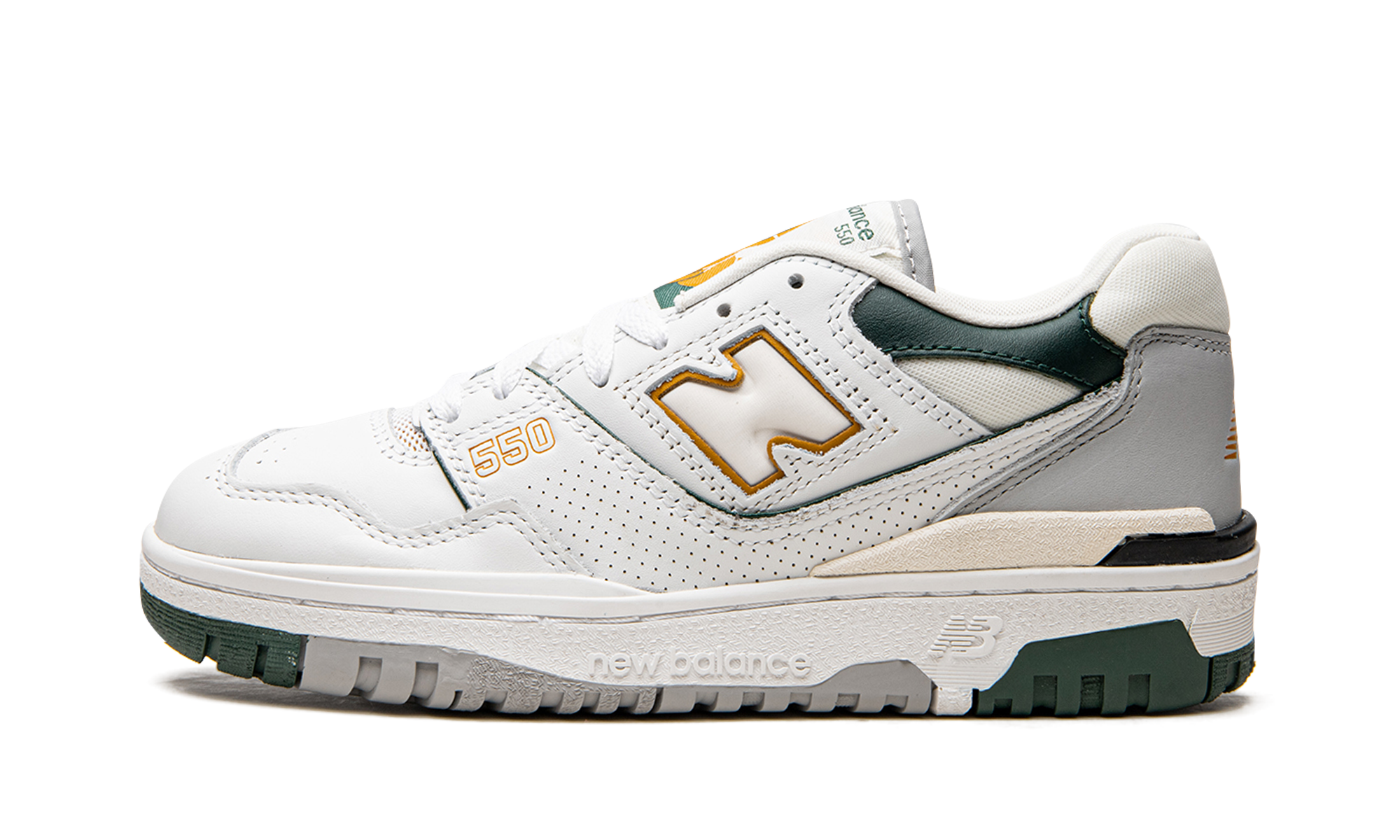 New Balance 550 White Nightwatch Green 4