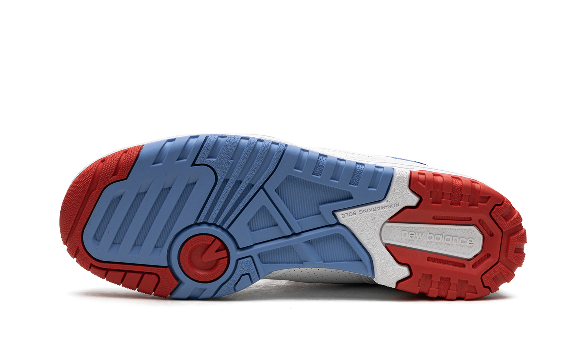 New Balance 550 White True Red Atlantic Blue 6