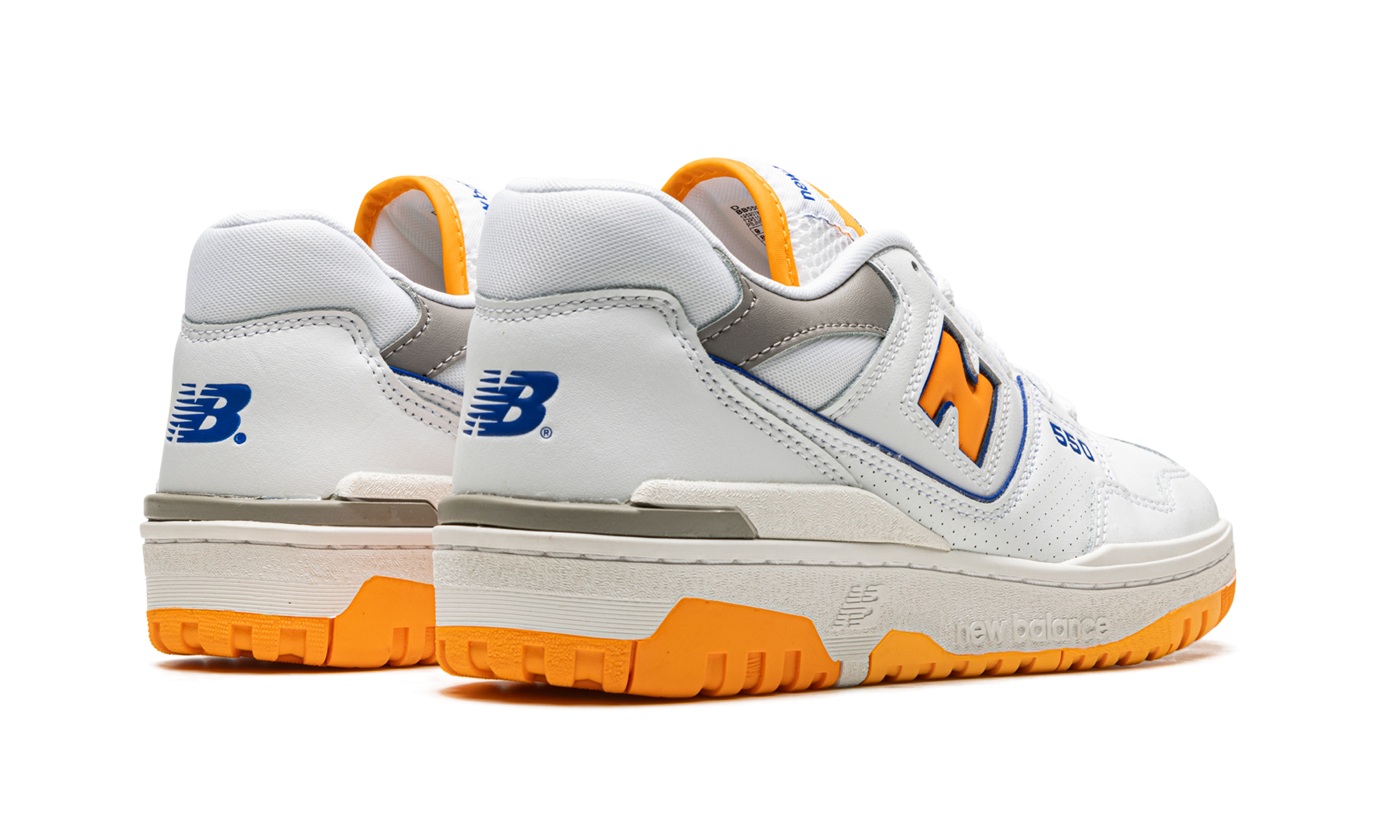 New Balance 550 White Vibrant Orange 4