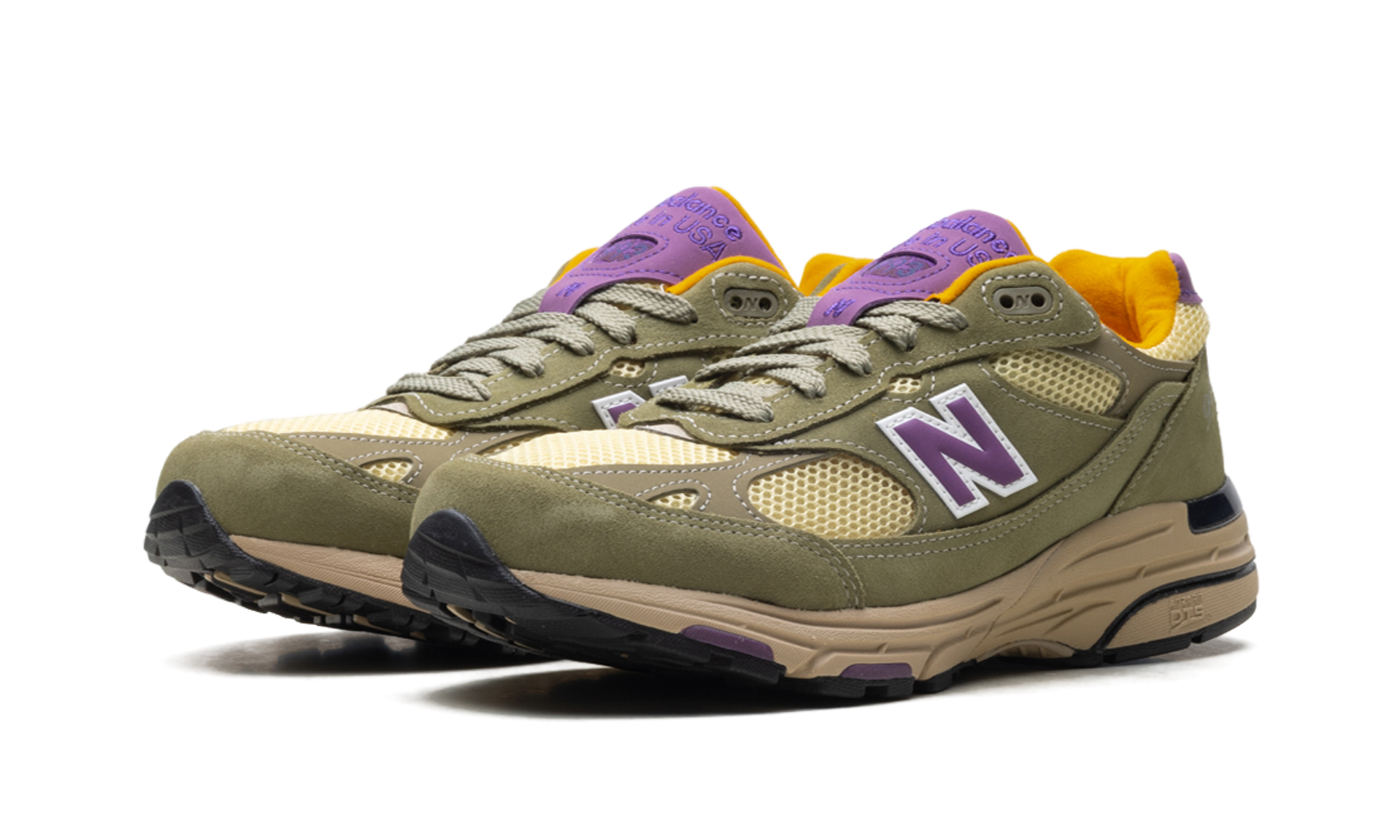 New Balance 993 MiUSA Teddy Santis Olive Leaf Maize 3