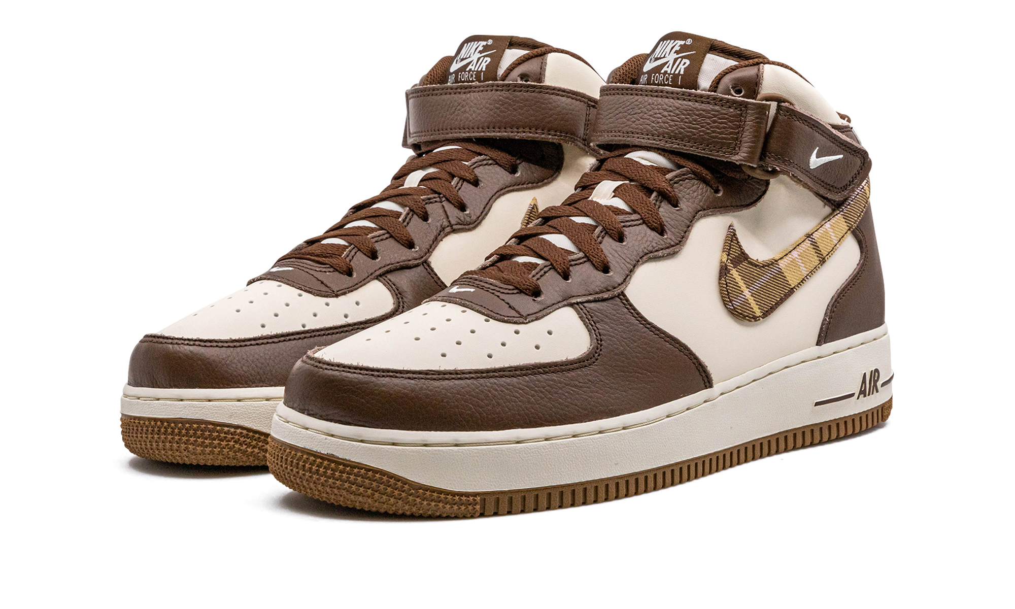 Nike Air Force 1 07 LX Mid Pale Ivory Plaid Pack 3