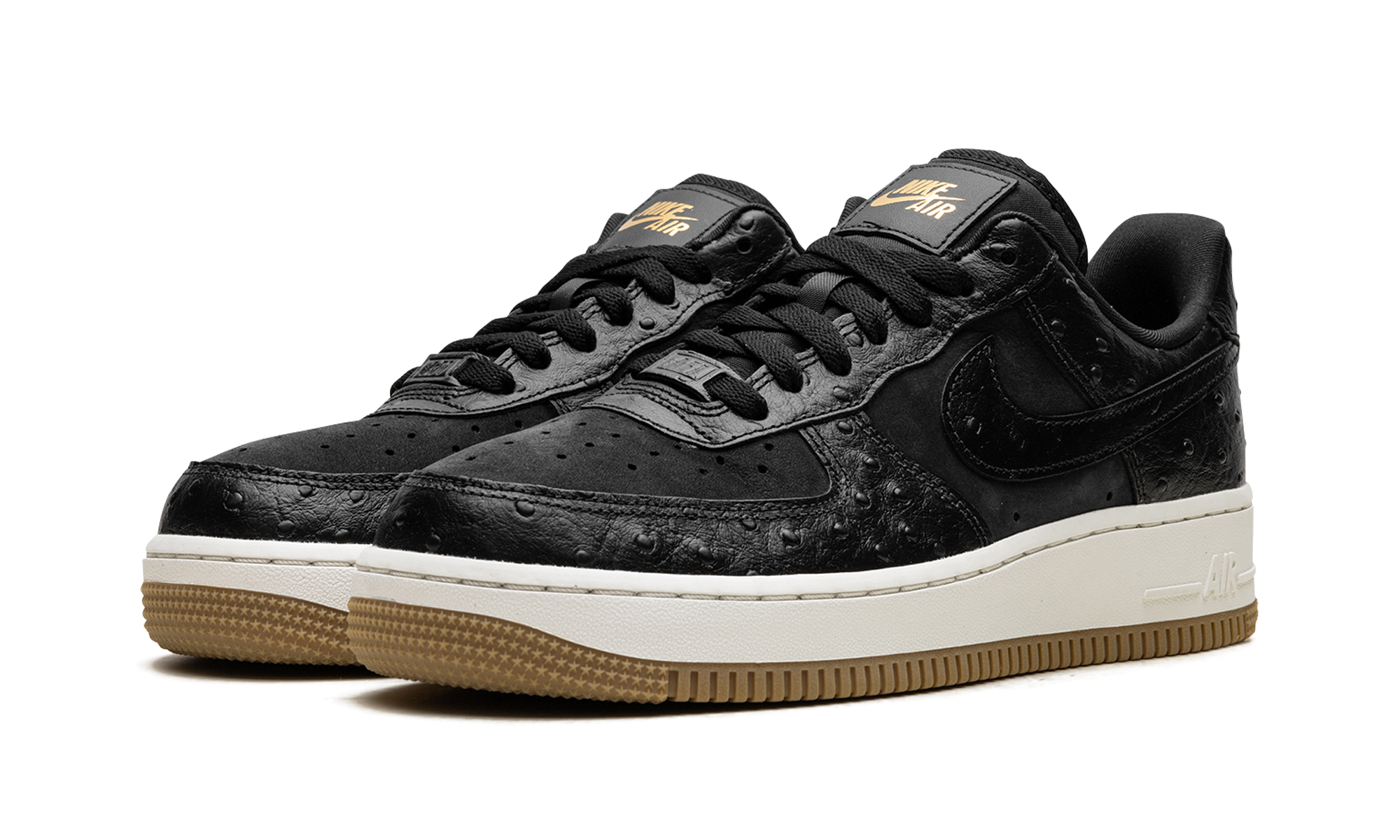 Nike Air Force 1 Low '07 Black Ostrich Gum (W) 3