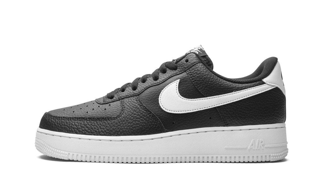 Nike Air Force 1 Low 07 Black White Pebbled Leather 2