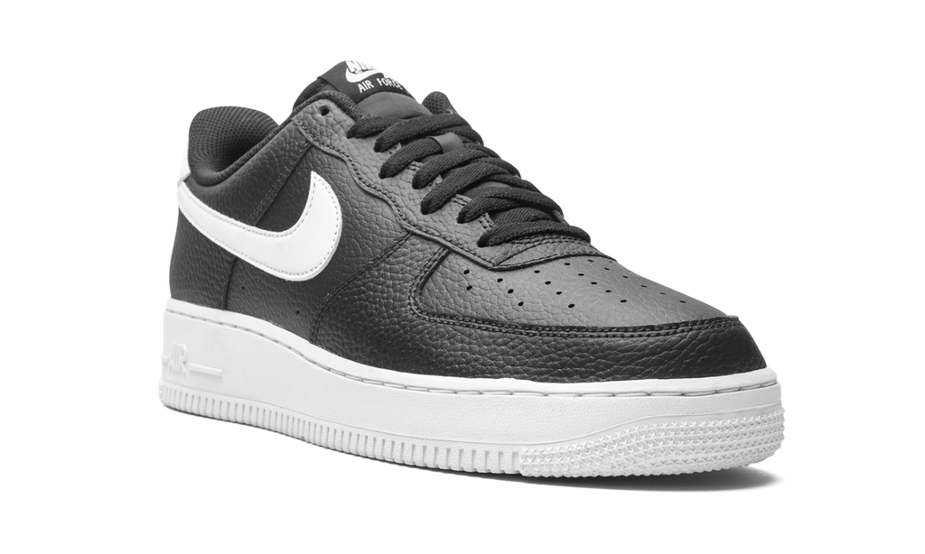 Nike Air Force 1 Low 07 Black White Pebbled Leather 8