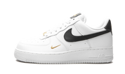 Nike Air Force 1 Low '07 Essential White Black Gold Mini Swoosh (W) 2