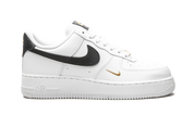 Nike Air Force 1 Low '07 Essential White Black Gold Mini Swoosh (W) 7